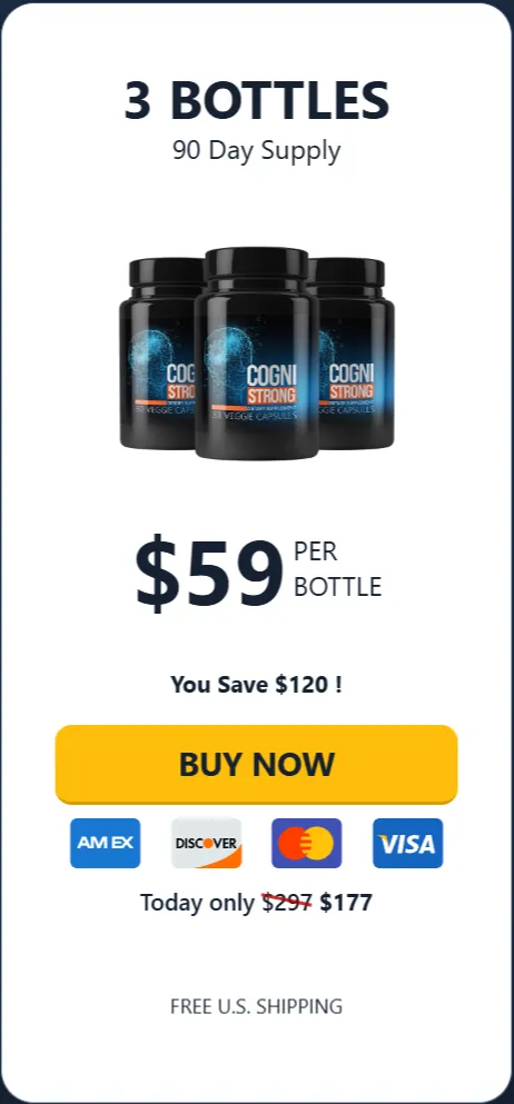 CogniStrong price 3 bottle