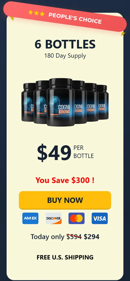 CogniStrong price 6 bottle